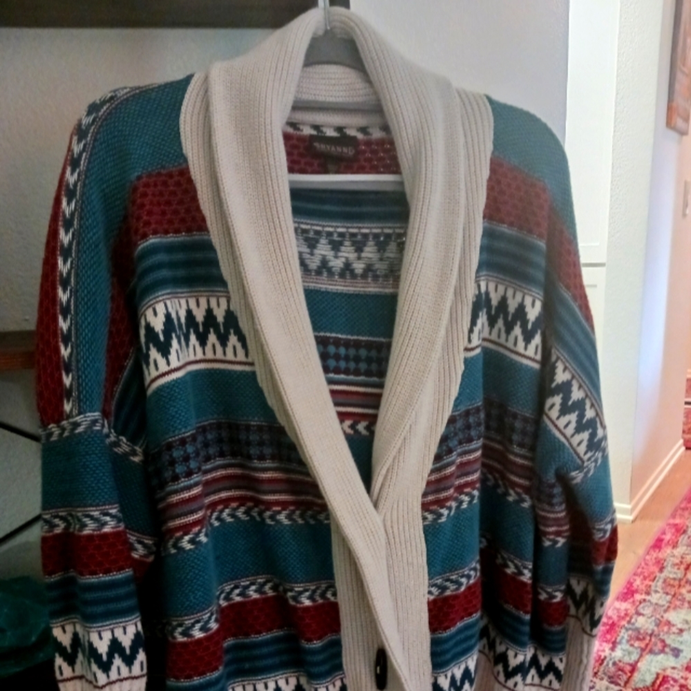 Sheyanne western cardigan  size XL cotton acyrlic